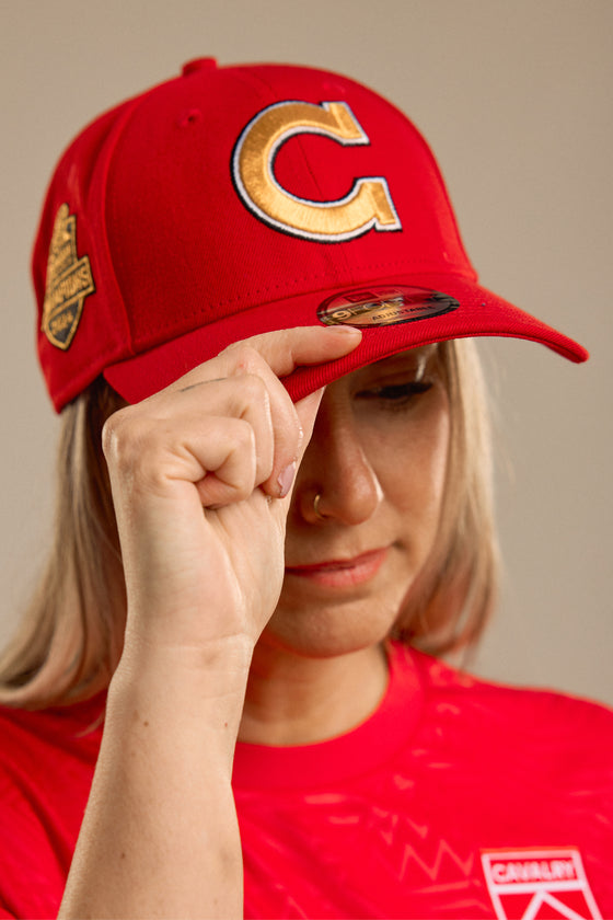 9Forty Gold 'C' Champions Red hat | Adult