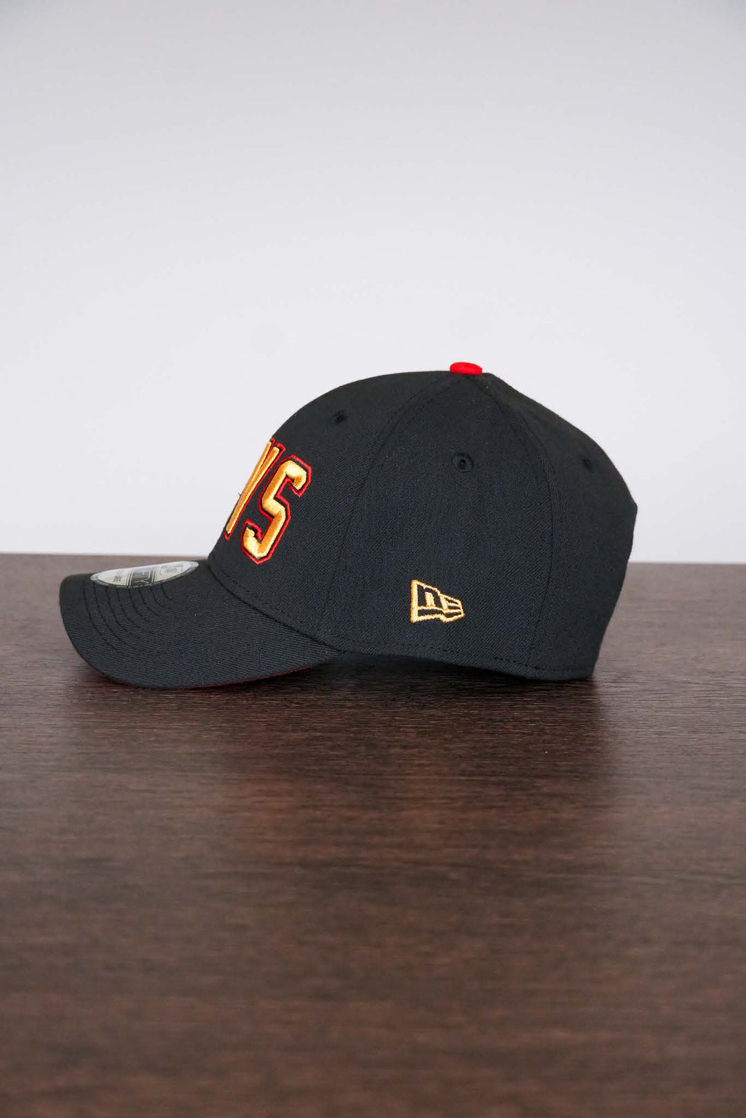 #C2 - Champion Black Hat w/"CAVS" in Gold & Red
