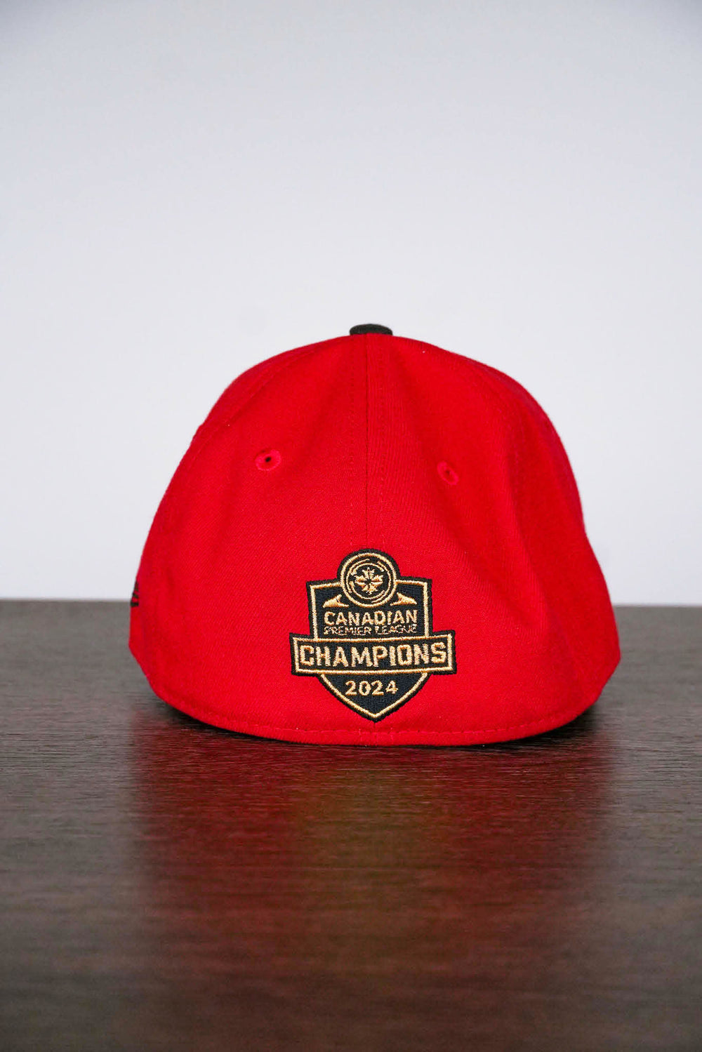 #C3 Champion Red Hat w/Black & Gold Crest