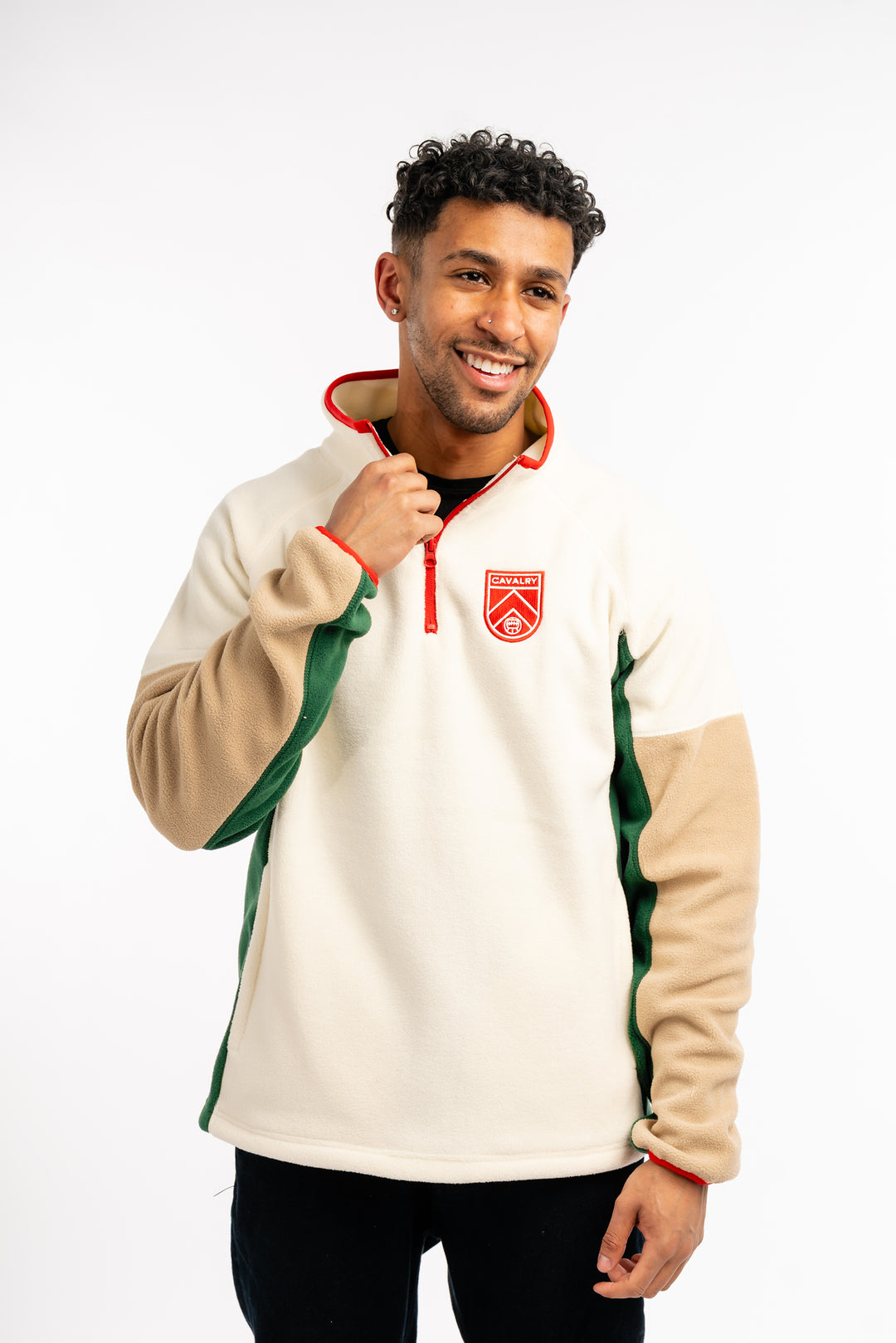 Fleece Half Zip Relaxed Fit Pullover