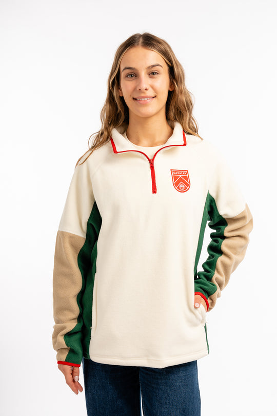 Fleece Half Zip Relaxed Fit Pullover