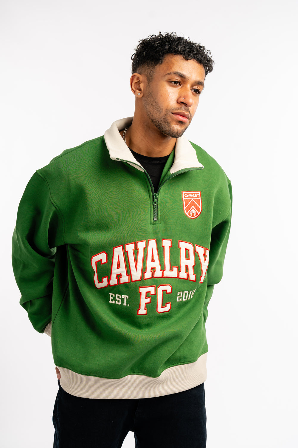 Half Zip Relaxed Pullover