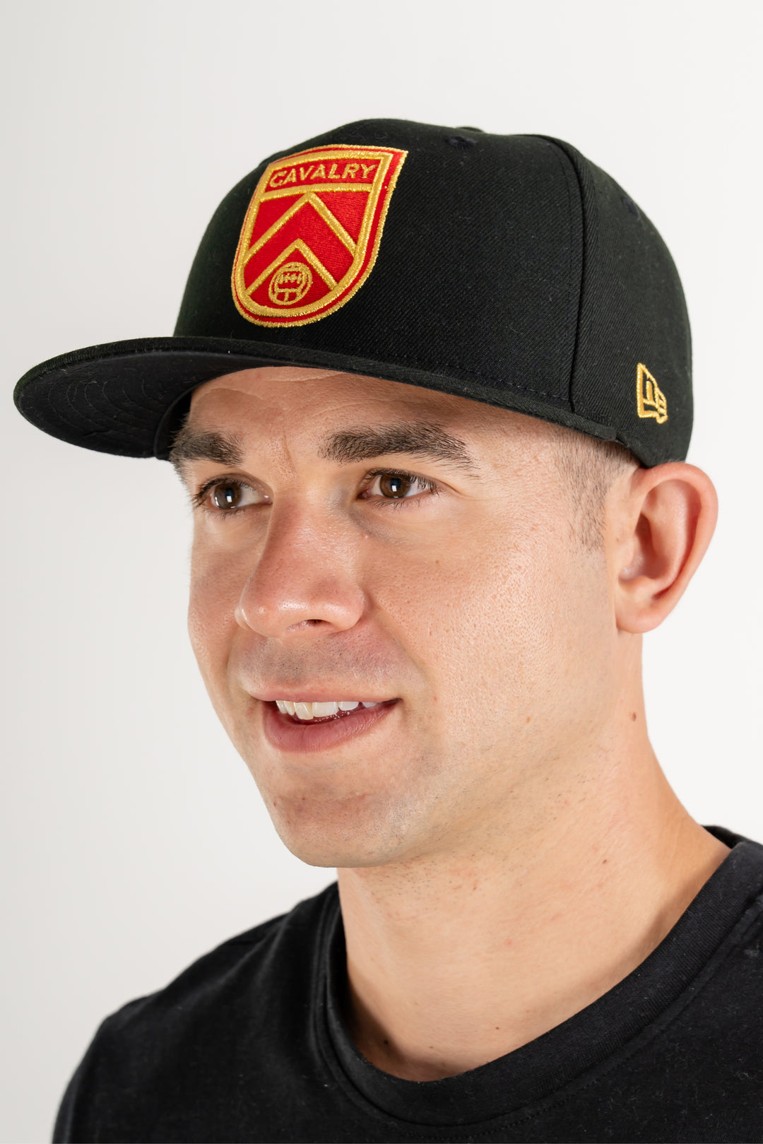 #C6 Champion Black hat w/red crest & gold embroidery