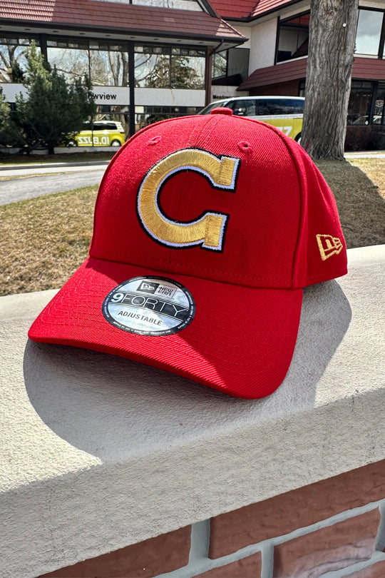 9Forty Gold 'C' Champions Red hat | Adult