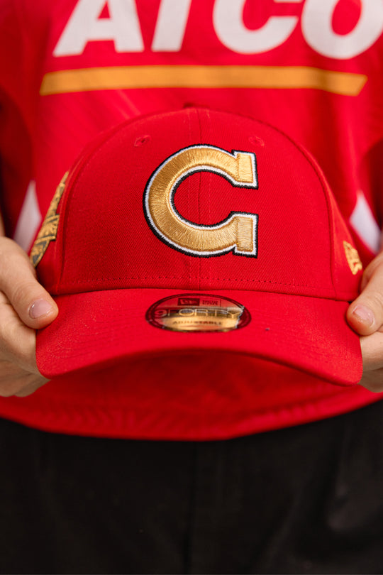 9Forty Gold 'C' Champions Red hat | Adult