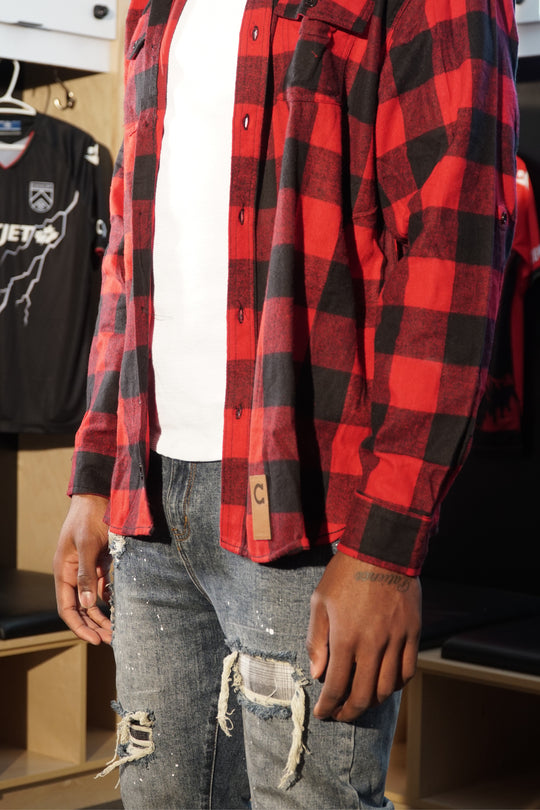 Cavalry FC Button Up Flannel Shirt