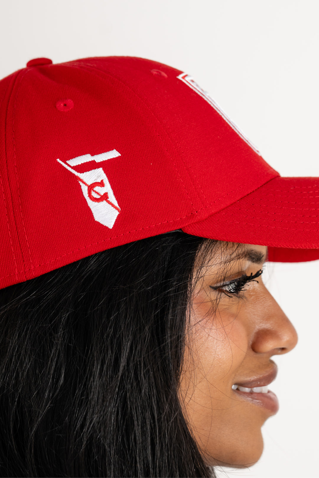 9FORTY Red Curved Brim with Shield | Adult