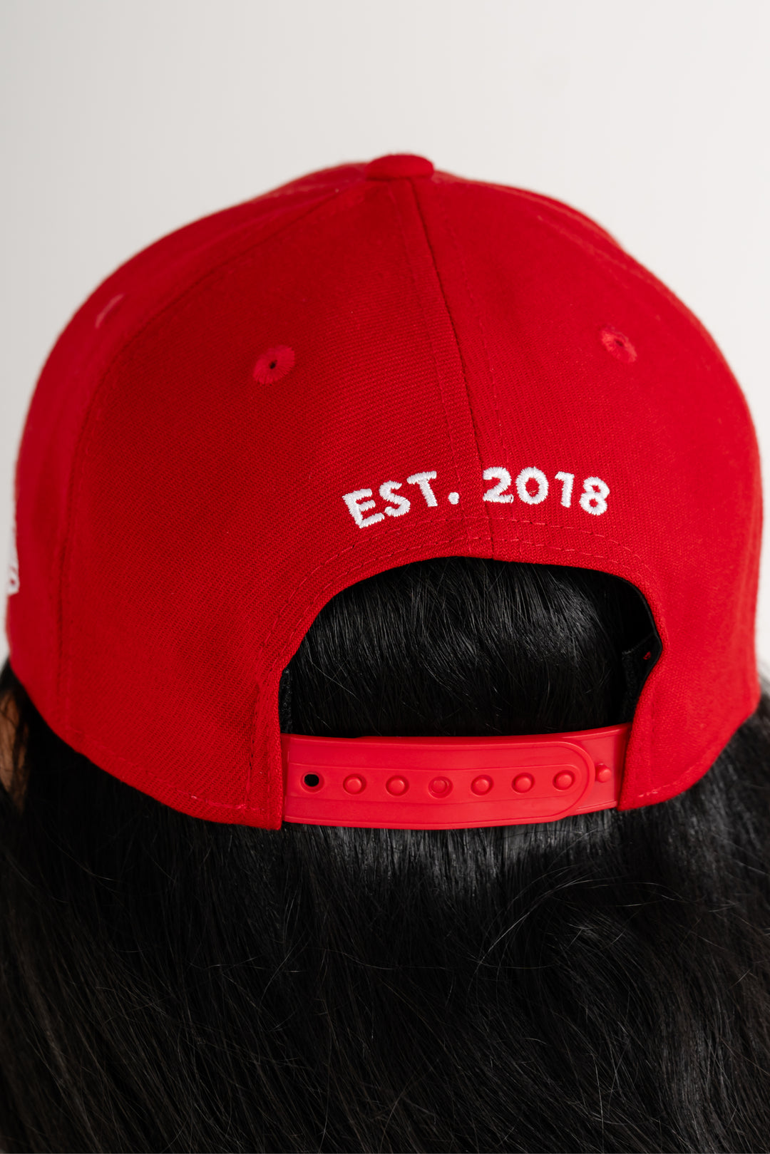 9FORTY Red Curved Brim with Shield | Adult