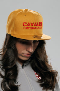 9FIFTY Pan Tan Red Wordmark Flat Brim Snap Back  | Adult